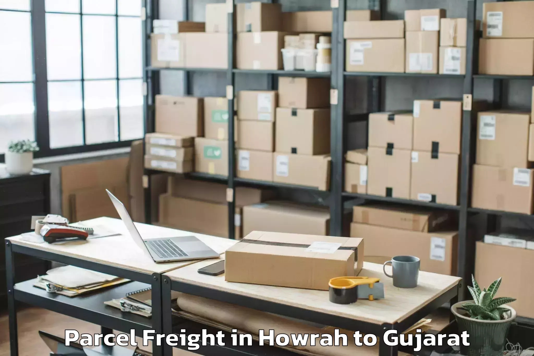 Hassle-Free Howrah to Palanpur Parcel Freight